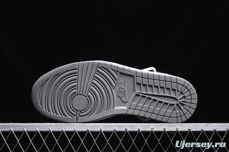 Nike Travis Scott x Fragment Design x Air Jordan 1 Low OG SP AJ1 Dior Collaboration - Splatter Lace-Up Low-Top Casual Sneakers DM9288-002