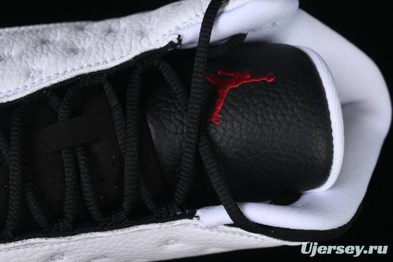 Nike Air Jordan 13 Retro Basketball Shoes in Black/White - 414571-104