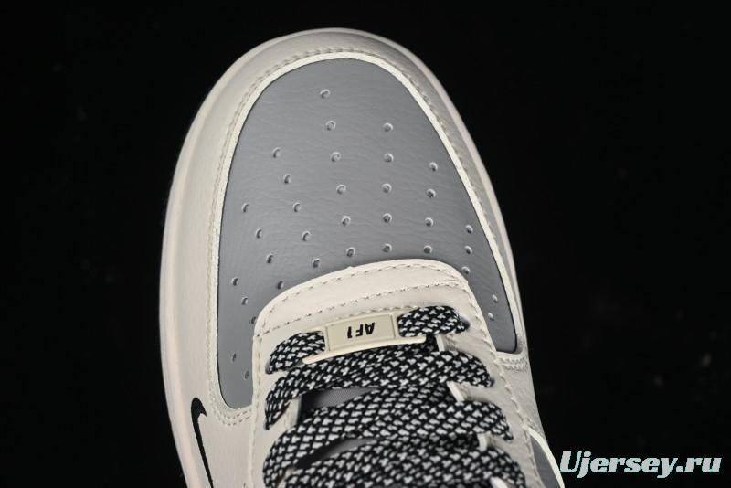Nike Air Force 1 '07 Low Bape Collaboration - Beige Grey Black Low-Top Casual Sneakers BB6566-209