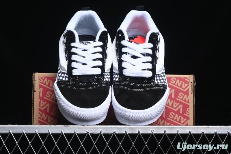 Vans Knu Skool Checkerboard Low Top Retro Casual Vulcanized Sneakers - VN0009QCIVG