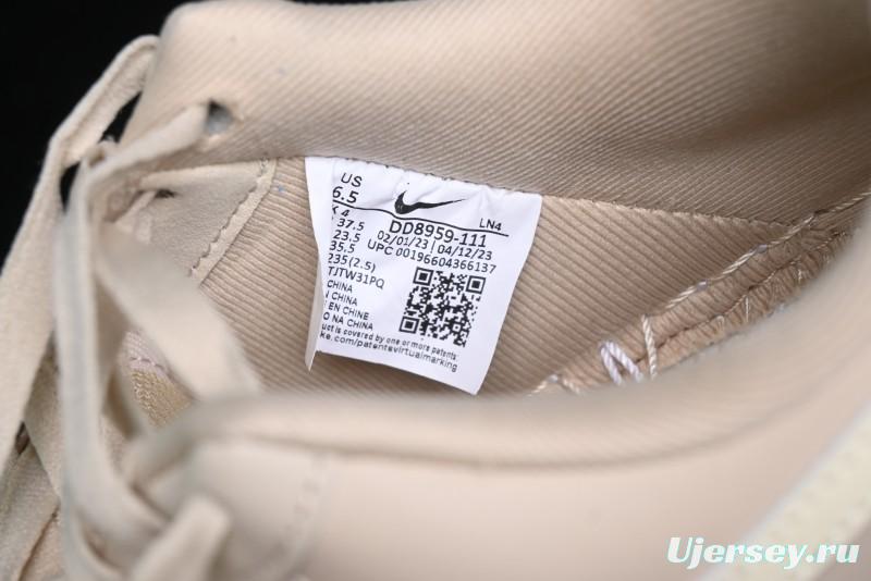 Nike Air Force 1 '07 Low Top Sneakers with Full-Grain Leather and Air Cushion - DD8959-111