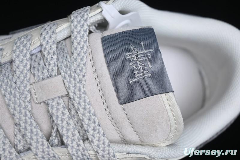 Nike SB Dunk Low Stussy Collaboration - Beige Grey Gold Embroidery Anniversary High-End Custom Low-Top Casual Skate Shoes - XS1086-001