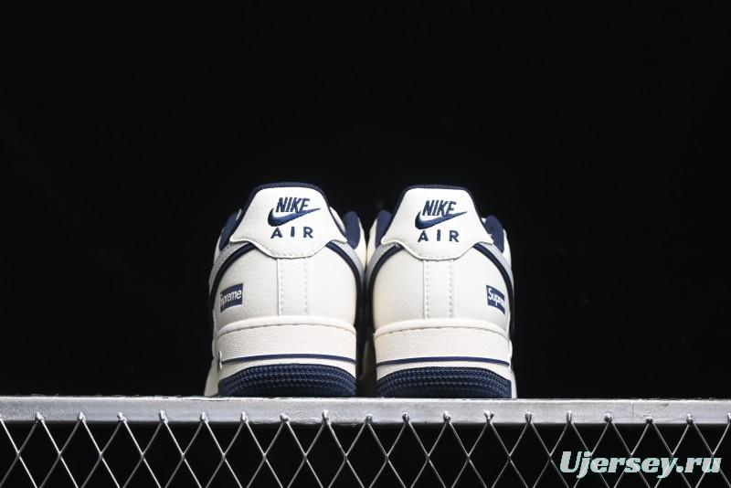 Nike Air Force 1 '07 Low Supreme Collaboration - Light Blue Shadow Swoosh Casual Sneakers - XZ6188-989