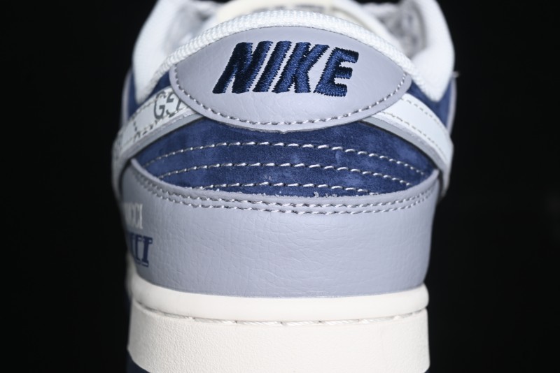 Nike SB Dunk Low Gucci Collaboration - Small Bee Pattern White Swoosh Anniversary High-End Custom Low-Top Casual Sneakers - FC1688-195
