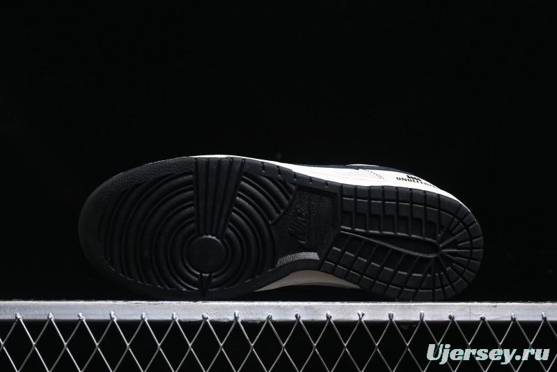 Nike SB Dunk Low UN Collaboration - Beige Black Line Black Sole Anniversary Custom Low-Top Casual Skate Shoes - BB7518-004