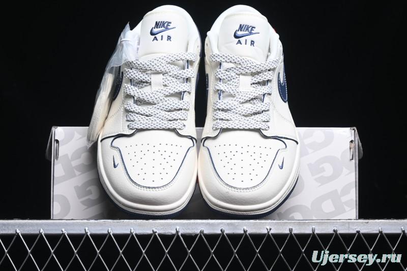 Nike Air Jordan 1 Low Supreme x The North Face Retro Basketball Shoes - XX3318-188