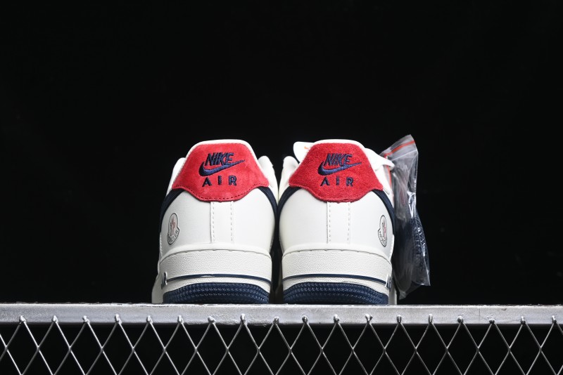 Nike Air Force 1 '07 Low Moncler Collaboration - Light Blue & Pigment Dyed Two-Tone Low-Top Casual Sneakers - CH6336-512