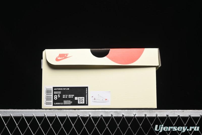 Nike Air Force 1 '07 Low Stussy Collaboration - Double Swoosh Red Tag Low-Top Casual Sneakers - SJ6698-013