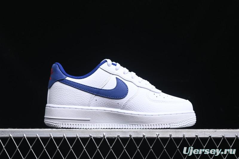 Nike Air Force 1 '07 Low Top Leather Casual Sneakers with Full-Length Air Cushion - CT3839-101
