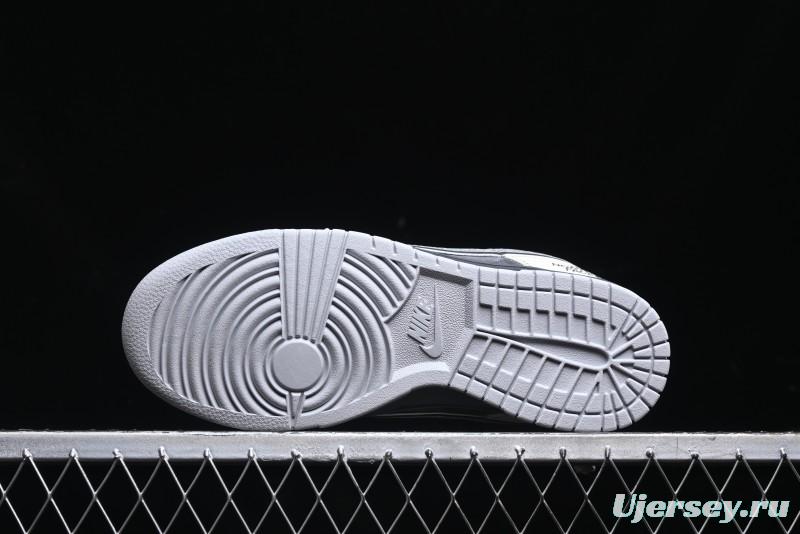 Nike SB Dunk Low The North Face Collaboration - Grey White Anniversary High-End Custom Low-Top Casual Skate Shoes - XX3186-202