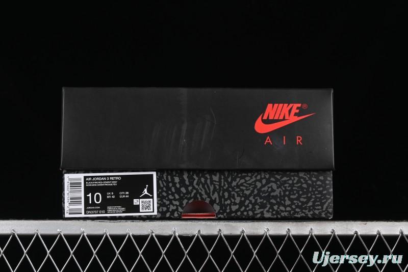 Nike Air Jordan 3 Retro "Black Cement" Basketball Shoes - DN3707-010