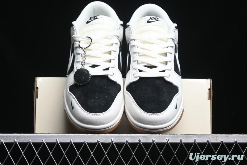 Nike SB Dunk Low Stussy Collaboration - Double Shadow White Hook Anniversary High-End Custom Low-Top Casual Skate Shoes - SF1029-406