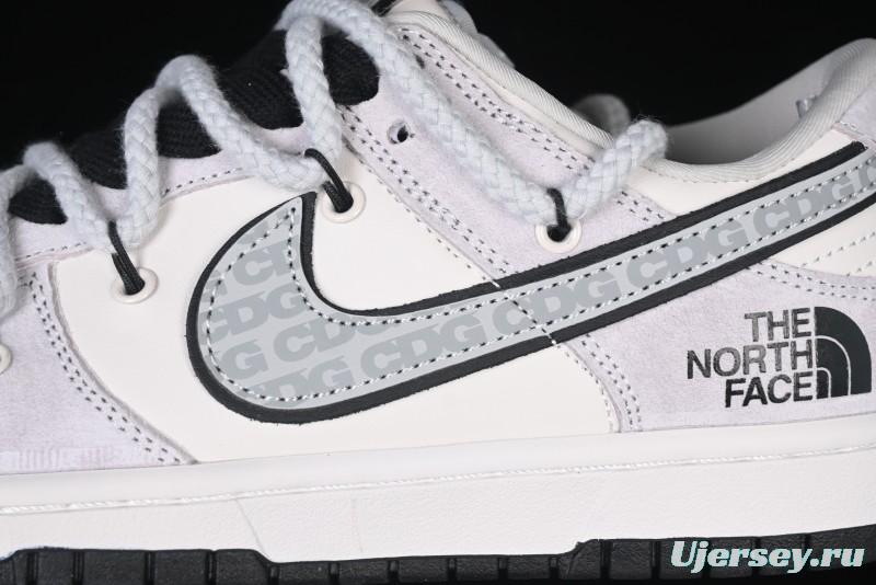 Nike SB Dunk Low The North Face x CDG Collaboration Anniversary Edition Customized Low-Top Skateboarding Shoes - XX3168-307