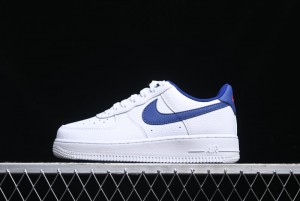 Nike Air Force 1 '07 Low Top Leather Casual Sneakers with Full-Length Air Cushion - CT3839-101