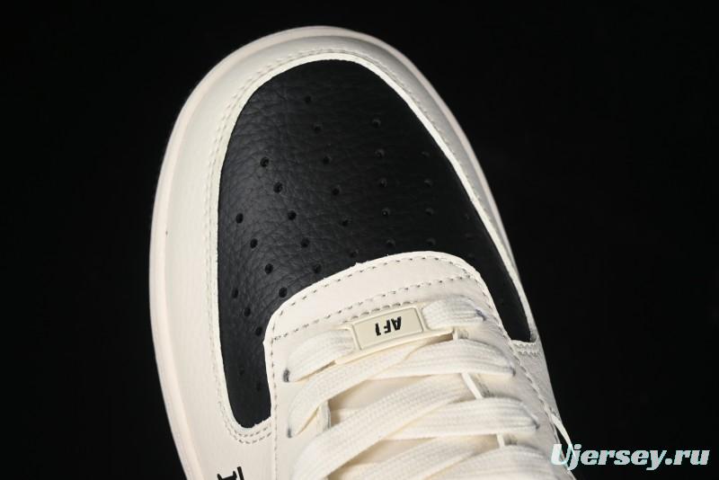 Nike Air Force 1 '07 Low Burberry Collaboration - Black White Patchwork Casual Sneakers - BB8588-227