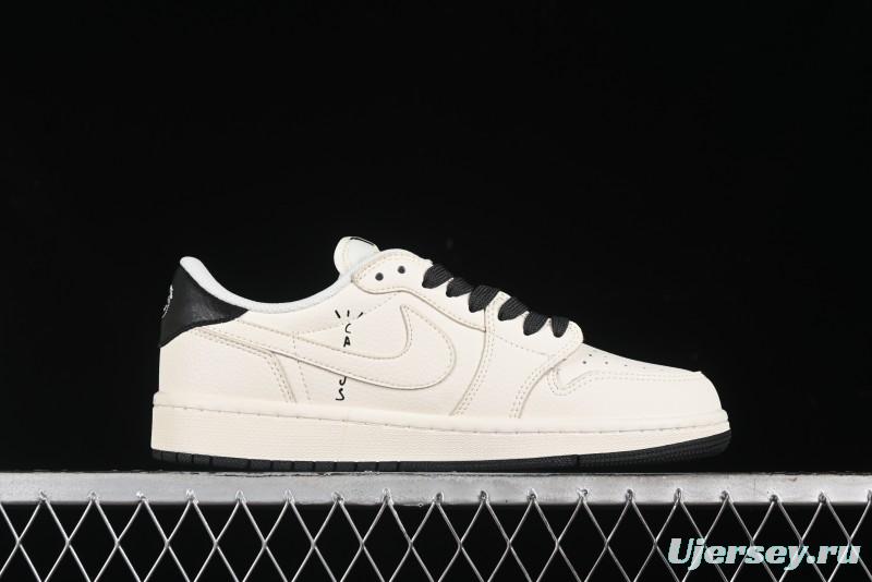 Nike Travis Scott x Fragment Design x Air Jordan 1 Low OG SP AJ1 Supreme North Face Collaboration - DIY1688-004