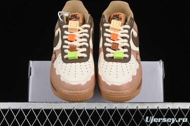 Nike Air Force 1 '07 Low Maillard Bear Casual Sneakers - CJ9297-999