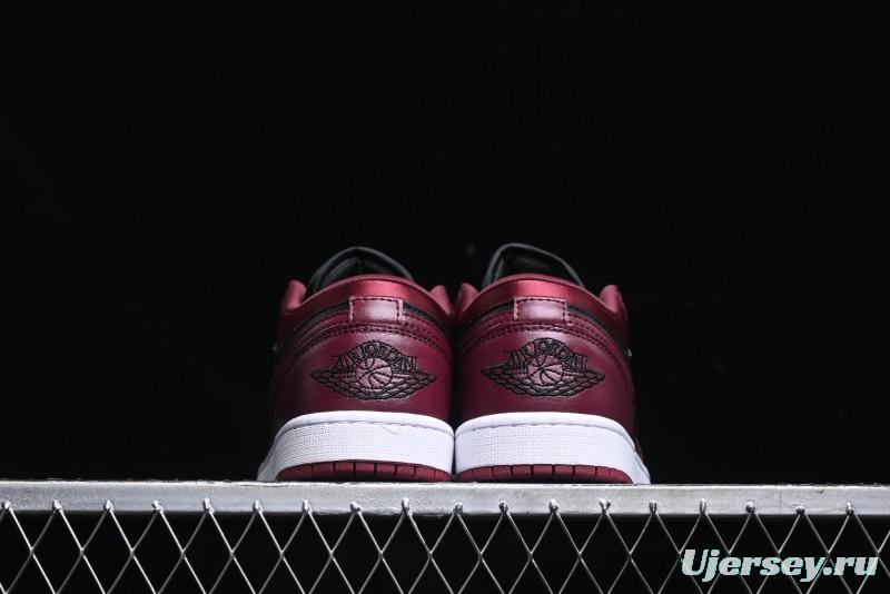 Nike Air Jordan 1 Low AJ1 Black Wine Red Metallic Wings DB6491-600