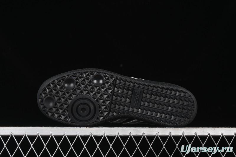 Adidas Samba Atmos IH3364 Patent Leather Black Silver Casual Sneakers