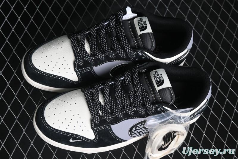 Nike SB Dunk Low The North Face Collaboration - EDG Print Anniversary Customized Low-Top Casual Sneakers - XS1086-005