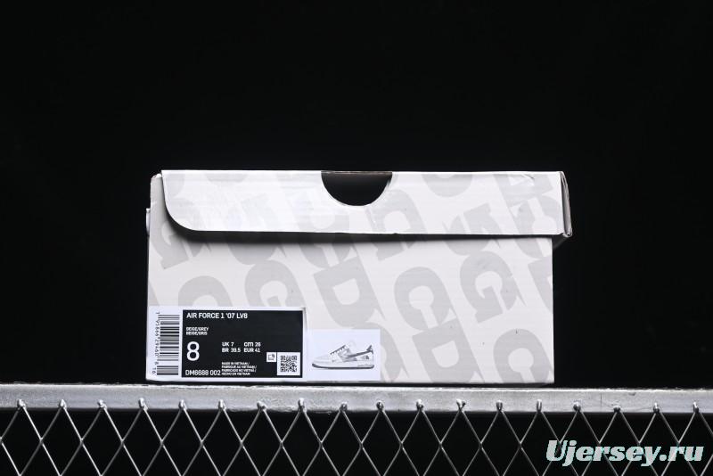 Nike Air Force 1 '07 Low The North Face x COMME des GARÇONS Light Grey Casual Sneakers - DM6688-002