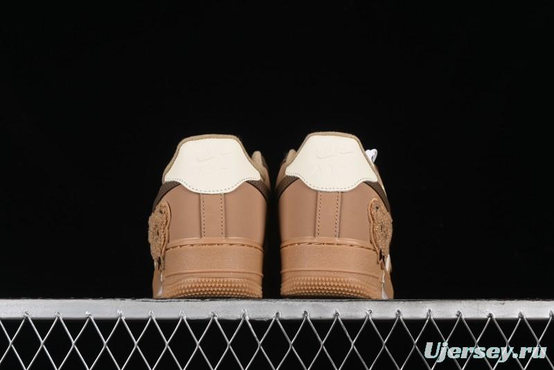 Nike Air Force 1 '07 Low Maillard Bear Casual Sneakers - CJ9297-999