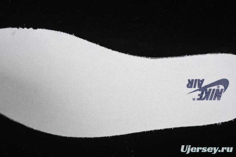 Nike Travis Scott x Fragment Design x Air Jordan 1 Low OG SP AJ1 Stussy Collaboration - Grey Blue Hook Lace Low Top Casual Sneakers - SJ0086-140
