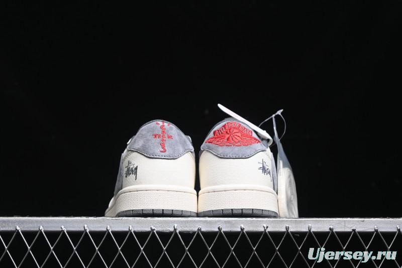 Nike Travis Scott x Fragment Design x Air Jordan 1 Low OG SP AJ1 Retro Sneakers - XZ6868-001