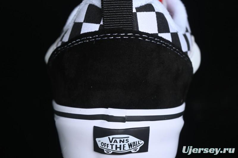 Vans Knu Skool Checkerboard Low Top Retro Casual Vulcanized Sneakers - VN0009QCIVG