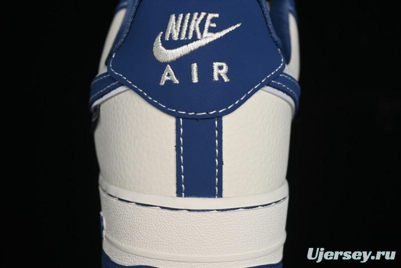 Nike Air Force 1 '07 Low Violent Bear Collaboration - Grey Beige Blue Low-Top Casual Sneakers - KK1988-017