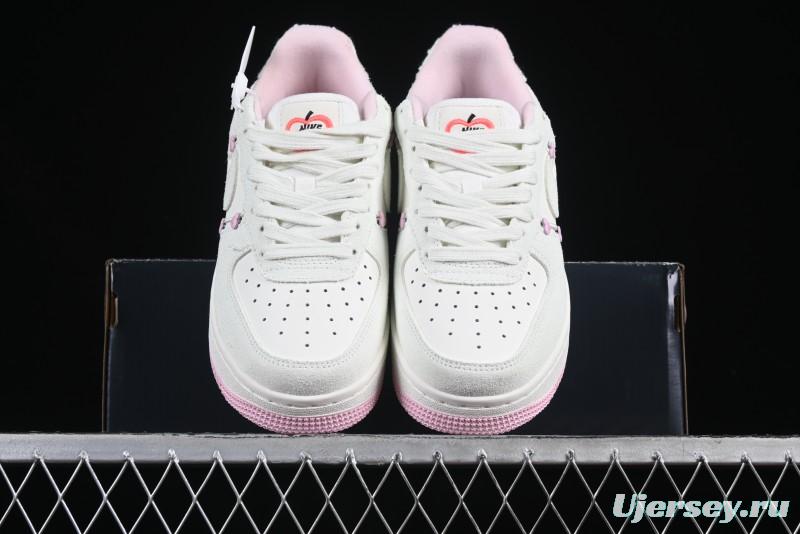 Nike Air Force 1 '07 Low Valentine's Day Limited Casual Sneakers with Full-Length Air Cushion - HV5992-111