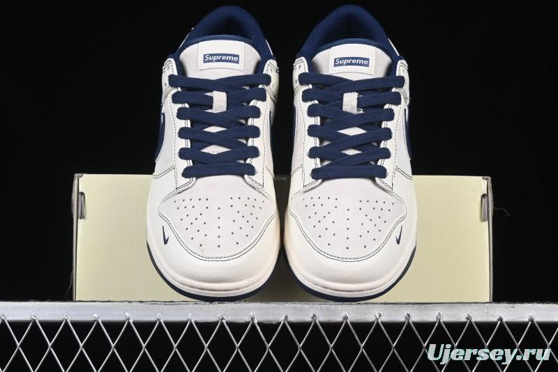 Nike SB Dunk Low Supreme Collaboration - Light Blue Double Swoosh Anniversary Custom Low-Top Casual Skate Shoes - XX3168-301