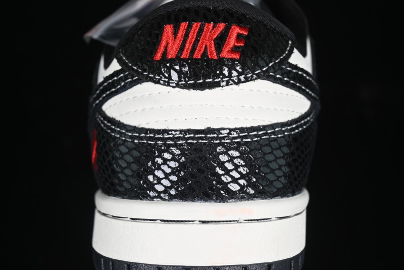 Nike SB Dunk Low UN Collaboration Year of the Snake Limited Edition Dual-Tone Black Snake Anniversary Custom Low-Top Casual Skate Shoes - AG3702-853
