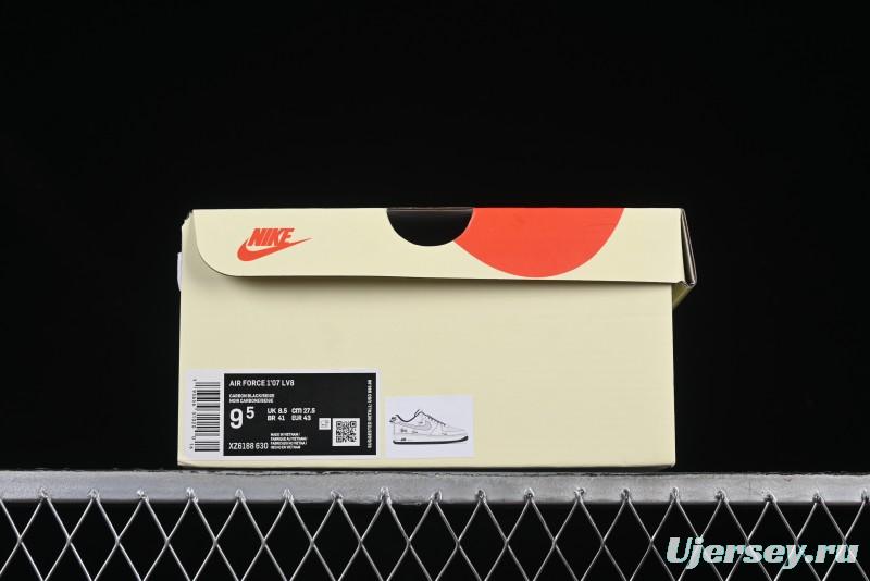 Nike Air Force 1 '07 Low Stussy Collaboration Embroidered Mini Swoosh Casual Sneakers - XZ6188-630