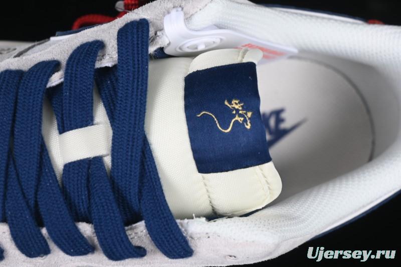 Nike Air Force 1 '07 Low Year of the Snake Limited Edition Grey Blue Red Pig Leather Low-Top Casual Sneakers - XZ2025-666