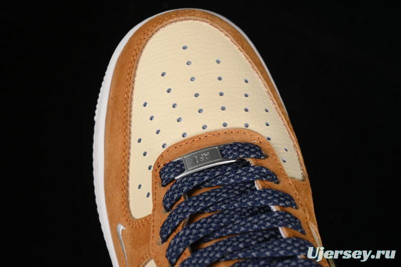 Nike Air Force 1 '07 Low The North Face Collaboration Sport Orange Low-Top Casual Sneakers - DM6688-053