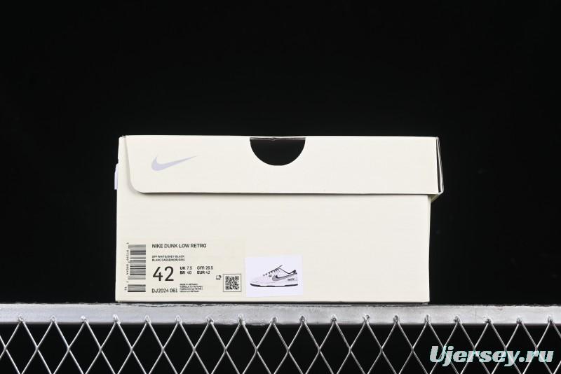 Nike SB Dunk Low Stussy Collaboration Grey Pig Suede Anniversary Custom Low-Top Casual Skate Shoes - DJ2024-061