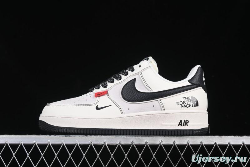 Nike Air Force 1'07 Low The North Face Collaboration Beige Black Red Label Casual Sneakers - BB7518-010