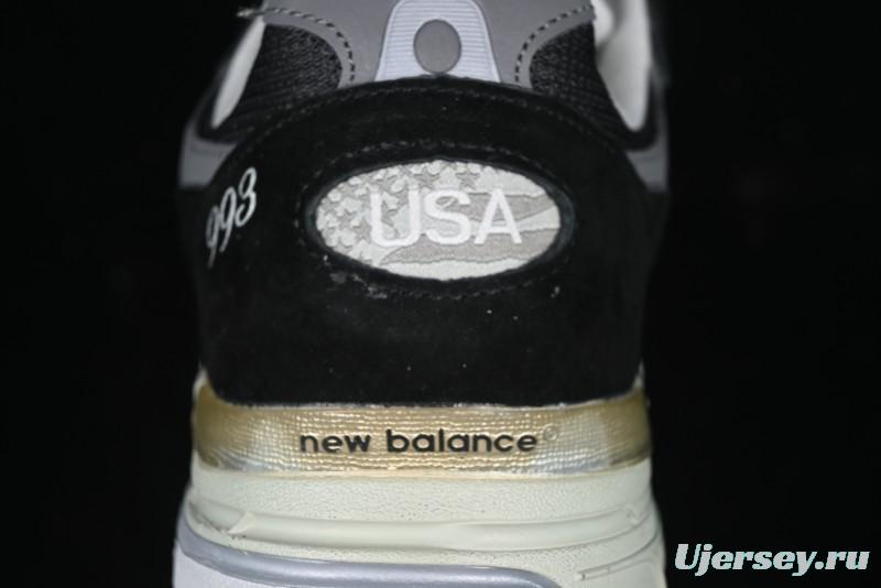 New Balance Made In USA M993 Series Classic Retro Casual Running Shoes - MR993BK