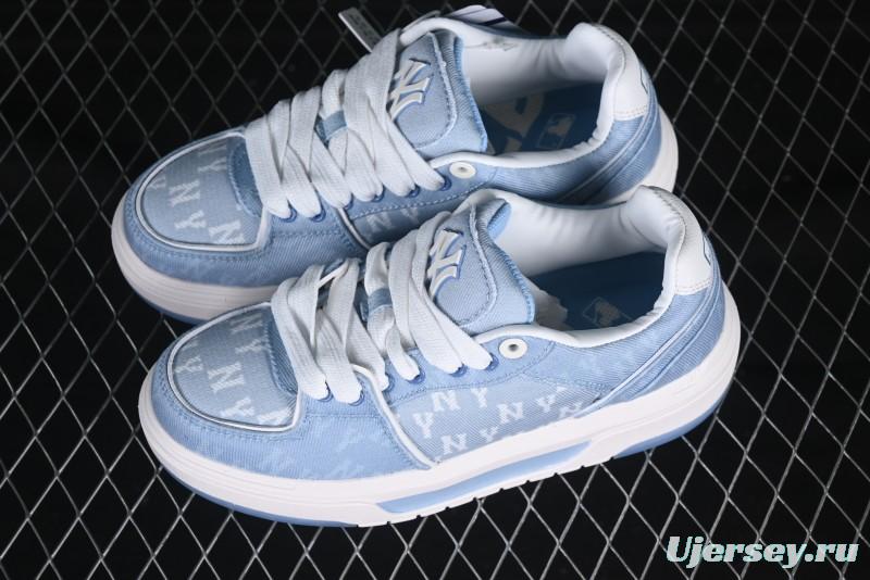 New York Yankees Chunky Liner Mid Denim Monogram Platform Sandals - 3ASXD065N50BLS