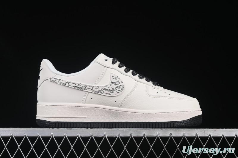 Nike Air Force 1 '07 Low Casual Sneakers with Multi-Swoosh Design - HH7518-046