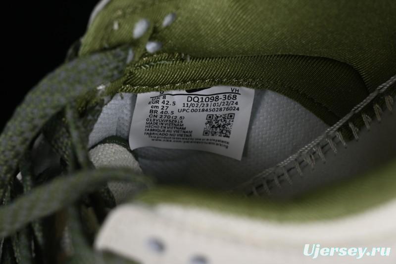 Nike SB Dunk Low Gucci Collaboration - Beige Green Woven Fabric Anniversary High-End Custom Low-Top Casual Skate Shoes - DQ1098-368