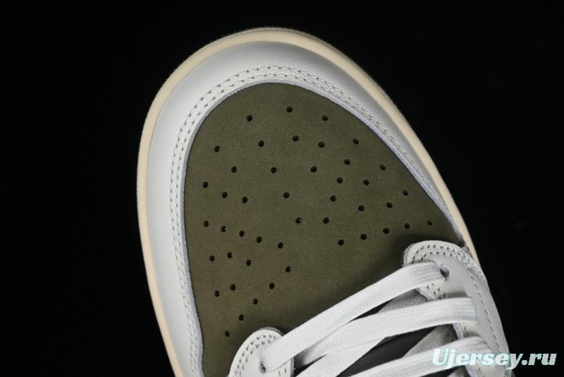 Nike Travis Scott x Air Jordan 1 Low OG AJ1 Reverse Swoosh Sneakers - DM7866-200