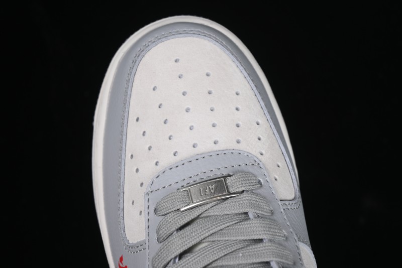 Nike Air Force 1 '07 Low Stussy Lunar New Year Snake Limited Edition Grey Snake Low-Top Casual Sneakers - DM6688-027