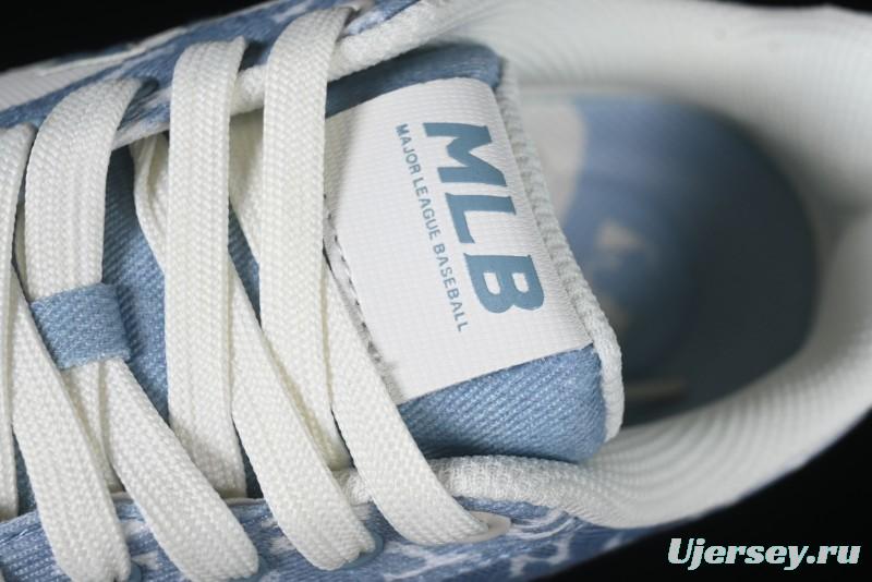 New York Yankees Chunky Liner Mid Denim Monogram Sandals with Thick Sole - 3ASXS015N50BLS