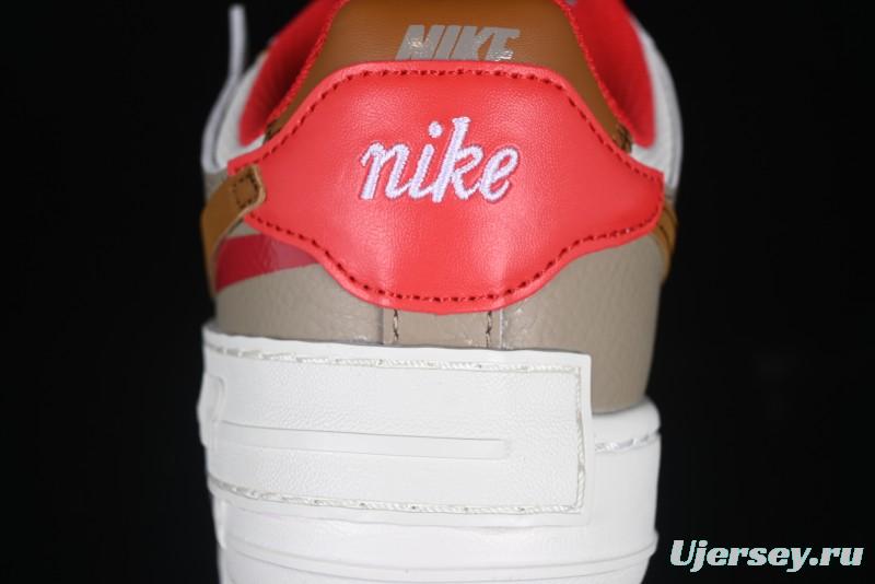 Nike Air Force 1 Shadow Lightweight Elevated Low-Top Casual Sneakers - HQ3400-030