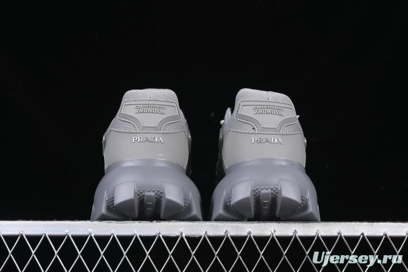 Prada Cloudbust Air Thunder Lifestyle Low-Top Sneakers with Anti-Slip and Wear-Resistant Design - 2EG293