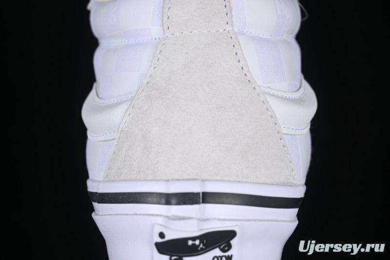 Vans HommeGirls x Sk8-Mid Fashion Casual Mid-Top Suede Skate Shoes with Bold Side Stripes - VN000NBN2VZ