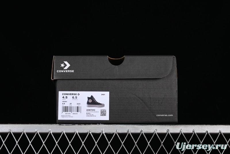 Converse All Star Lift Platform Sneakers with Daisy Stitch Detail - A08731C