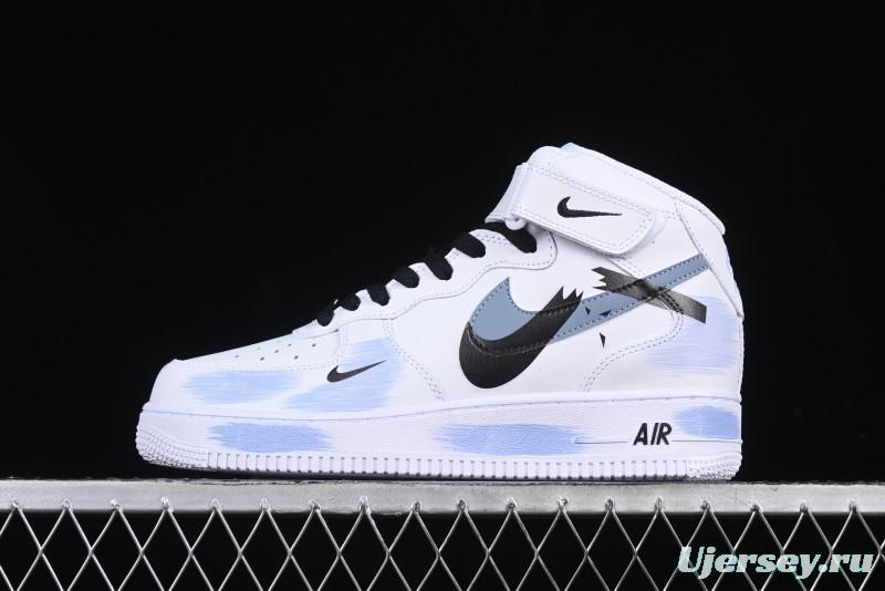 Nike Air Force 1 '07 Mid Custom Paint Anime Theme Casual Sneakers - ZH0316-056